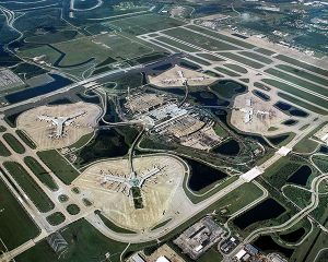 MCO Aerial - Terminals A & B Looking Southwest