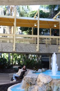 Water Feature Near Rental Cars - Terminals A & B