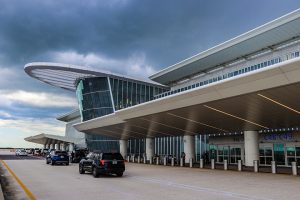 Terminal C from Curb